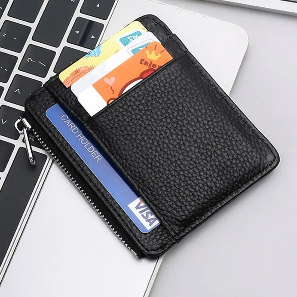 Leather Purses ID Card Holder Colorful Bank Credit Card Box Multi Slot Slim Card Case Wallet Women Men Business Card Cover