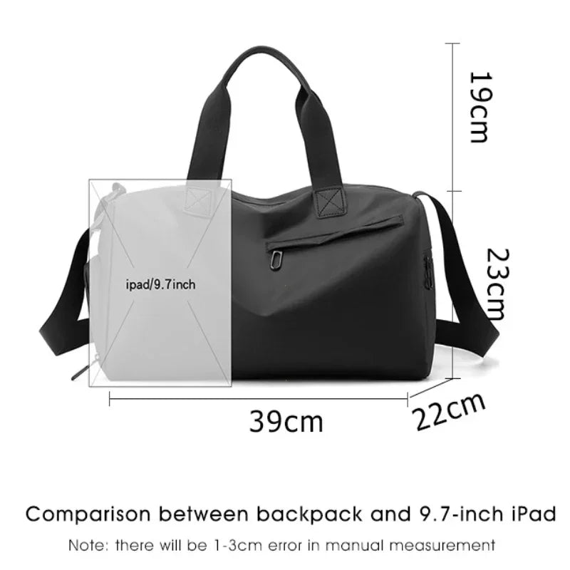 Zipper Large Capacity Oxford Travel Bags Solid Fitness Bags Thickened Fabric High Capacity Waterproof Luggage Sports Bags