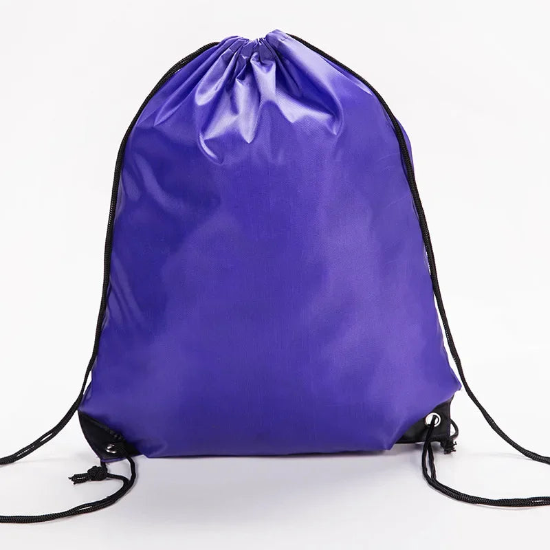 Waterproof Polyester Sports Drawstring Backpack for Men & Women