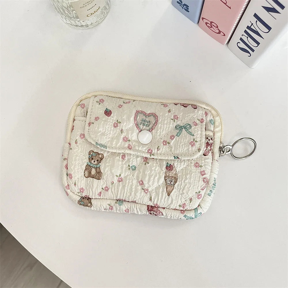 Cute Cartoon Multifunctional Coin Purse Kawaii Wallet Portable Coin Bag Key Earphone Coin Organizer Pouch Zipper Bag Kids Gift