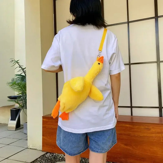 Cute Cartoon Duck Crossbody Phone Bag - Women's Fashion Shoulder Purse