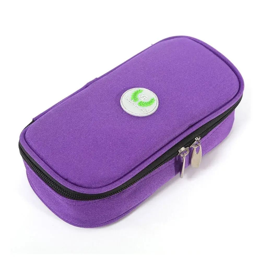 Portable Insulin Cooling Bag Protector Pill Refrigerated Ice Pack Medical Cooler Insulation Organizer Outdoor Travel Case Gel