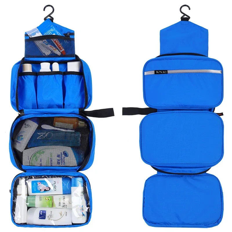 Large Waterproof Hanging Toiletry Bag Travel Organizer Foldable Makeup Kit