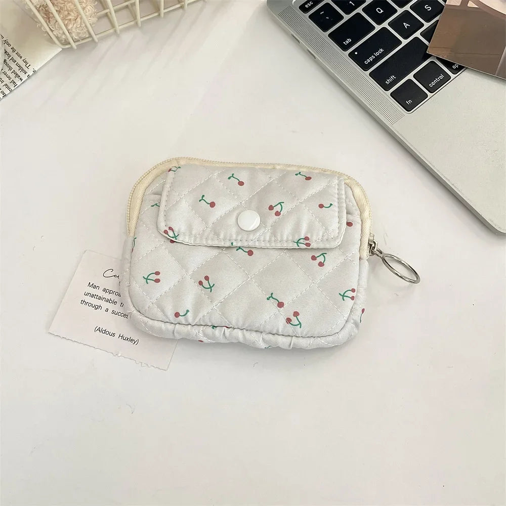 Cute Cartoon Small Travel Cosmetic Lipstick Earphone Card Portable Storage Bag Purse Women Gift Pouch Make Up Bags Organizer