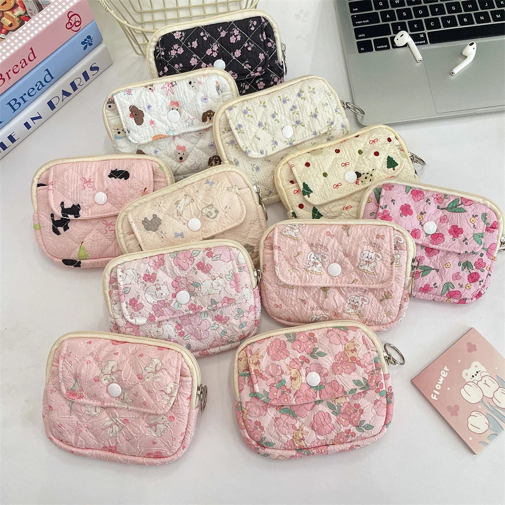 Cute Cartoon Multifunctional Coin Purse Kawaii Wallet Portable Coin Bag Key Earphone Coin Organizer Pouch Zipper Bag Kids Gift