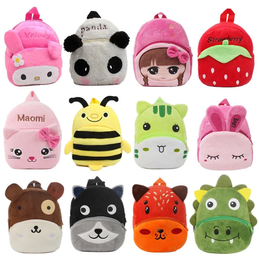 Cute Plush Animal Toddler Backpack for Kids 0-4Y