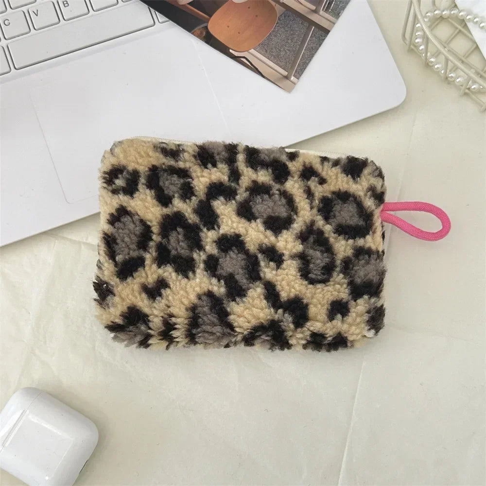 Kawaii Floral Travel Portable Coin Purse Cosmetic Lipstick Storage Bag Women Makeup Handbags Wallet Organizer Small Pouch Bags