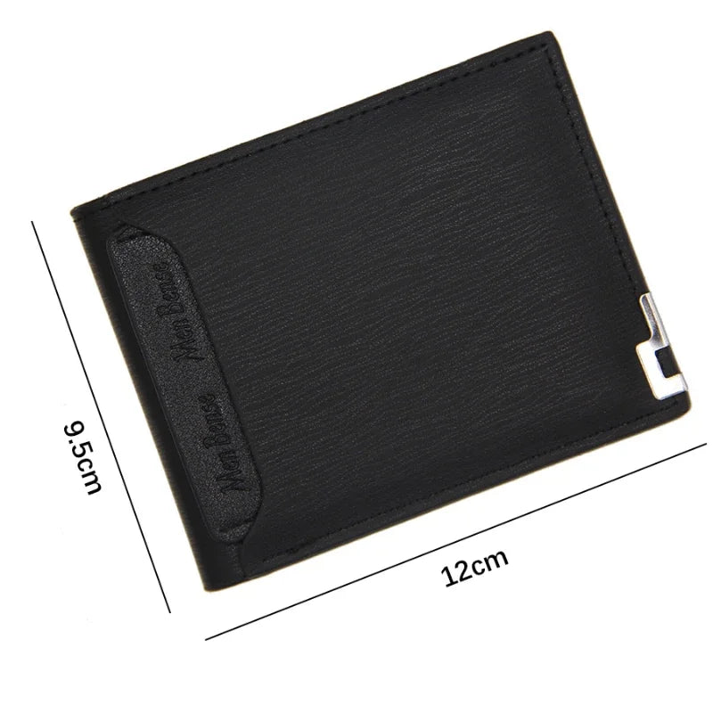 2025 New Men's Wallet Leather Bifold Wallet Slim Fashion Credit Card/ID Holders and Inserts Coin Purses Luxury Business Wallet