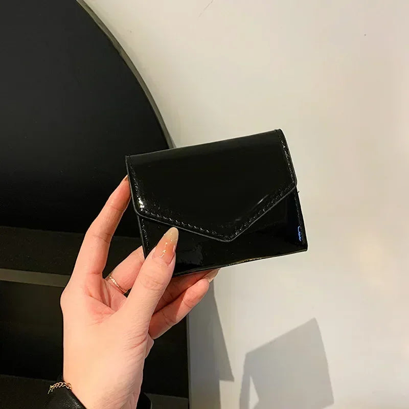 Simple Fashion Lady Card Holder Purse Women Purse Card Wallet Fashion Pu Leather Small Bags for Female Bags Credential Holder