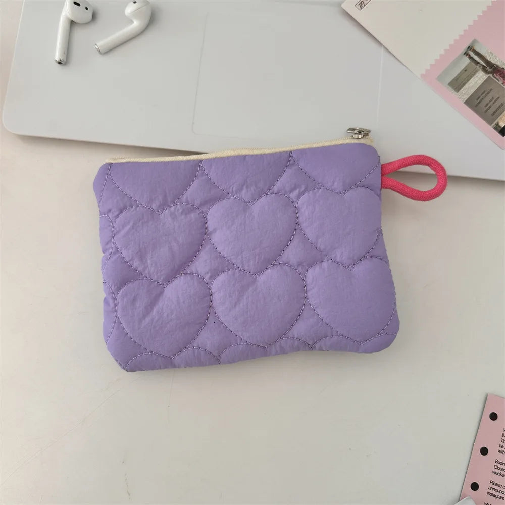 New Cute Candy Color Coin Purses Small Canvas Coin Wallet Lady Girls Earphone Coin Key Money Storage Bag Zipper Pouch