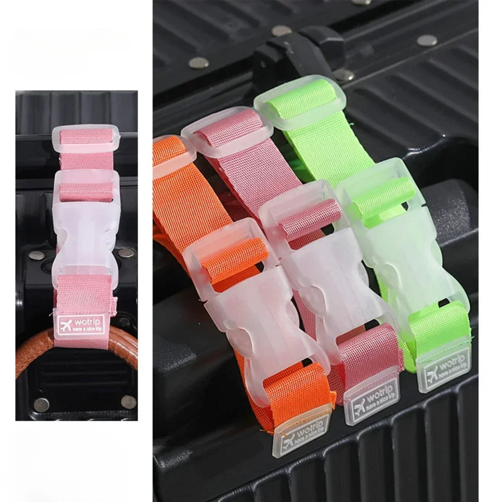 2/1 Pcs Adjustable Luggage Straps Nylon trolley Luggage Accessories Hanging Buckle Straps Suitcase Bag Straps Belt Lock Hooks