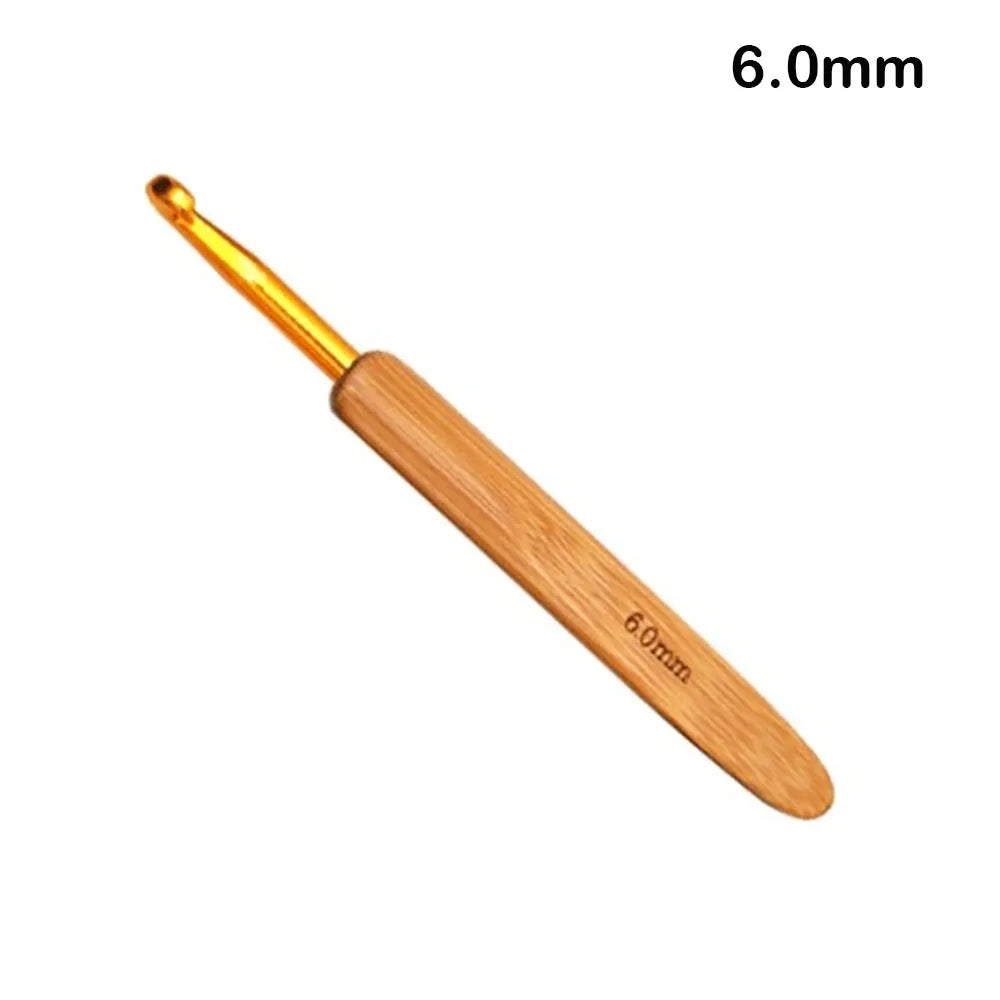 Bamboo Wooden Crochet Hooks Long Knitting Crochet Bamboo Handle Crochet Blanket Shawl Crocheting Hooks Yarn Weave Tools