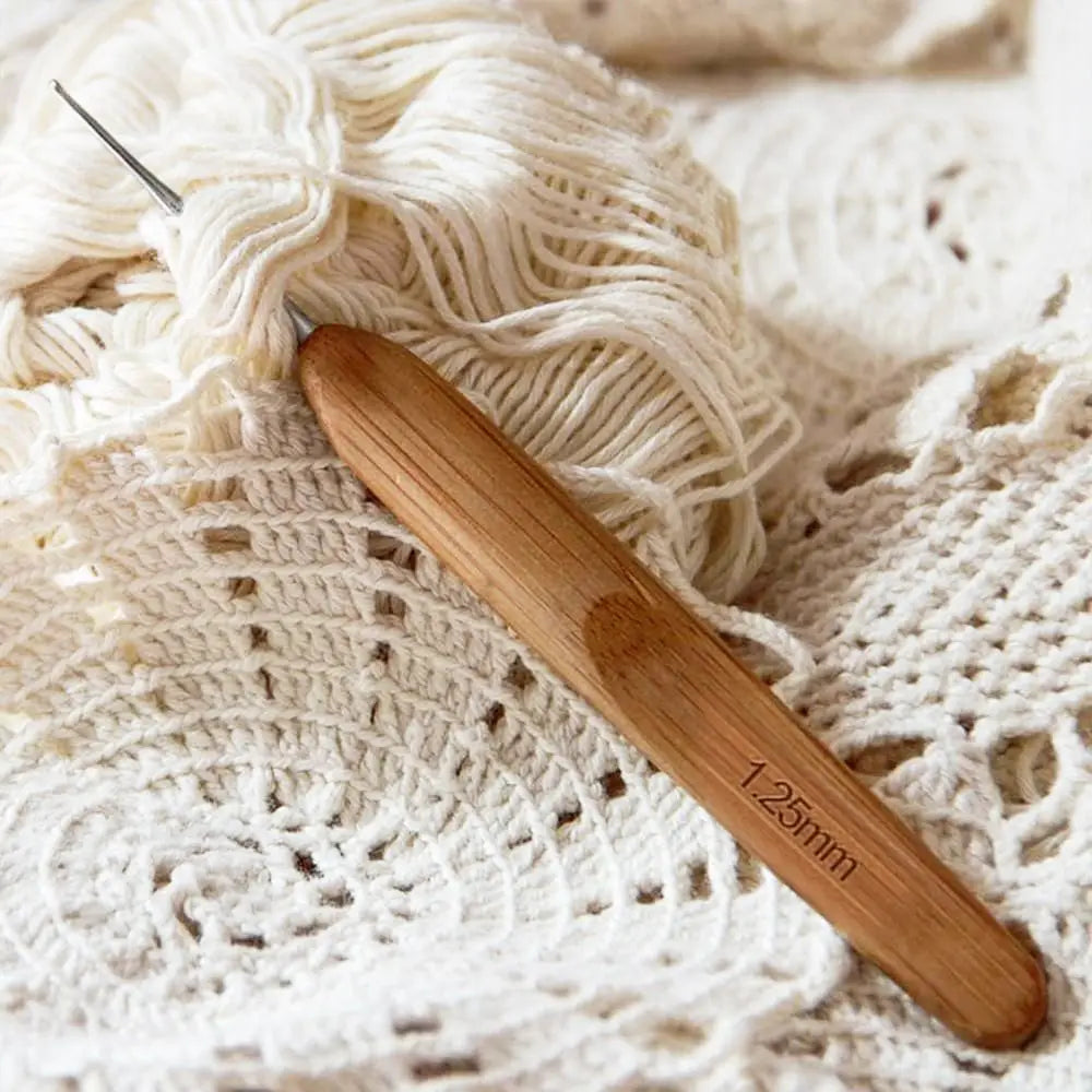 Bamboo Wooden Crochet Hooks Long Knitting Crochet Bamboo Handle Crochet Blanket Shawl Crocheting Hooks Yarn Weave Tools