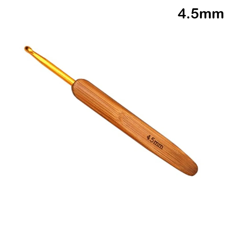 Bamboo Wooden Crochet Hooks Long Knitting Crochet Bamboo Handle Crochet Blanket Shawl Crocheting Hooks Yarn Weave Tools