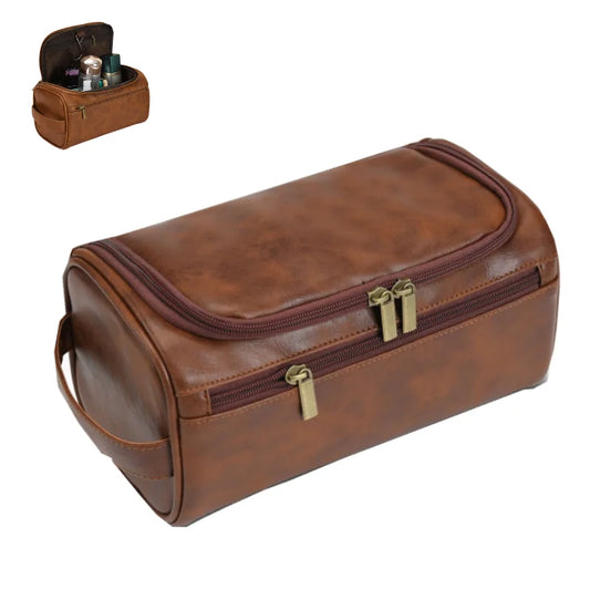 Men's Vintage Luxury Toiletry Bag Travel Organizer Cosmetic Case