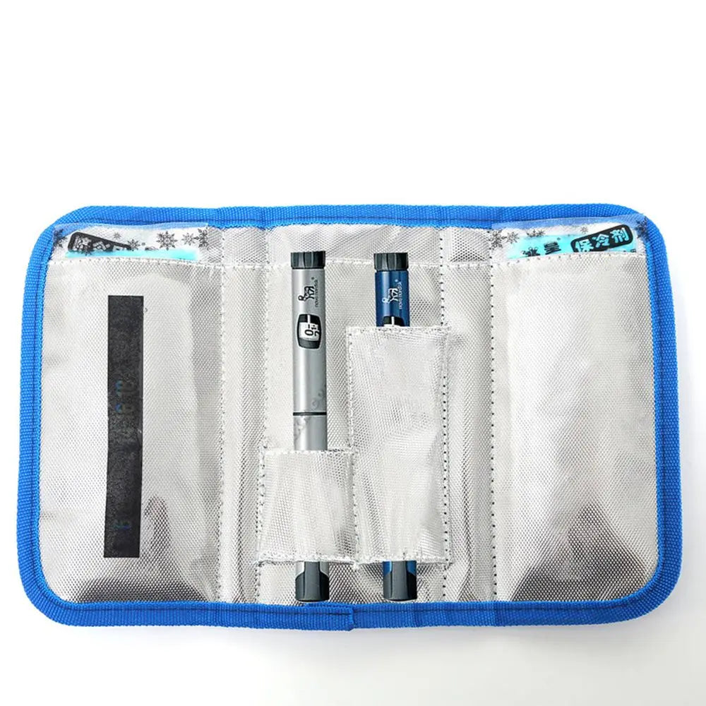 Portable Insulin Cooling Bag Protector Pill Refrigerated Ice Pack Medical Cooler Insulation Organizer Outdoor Travel Case Gel