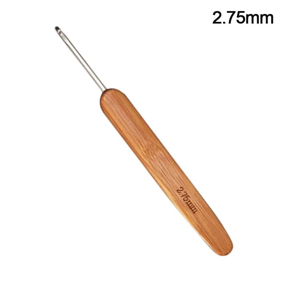 Bamboo Wooden Crochet Hooks Long Knitting Crochet Bamboo Handle Crochet Blanket Shawl Crocheting Hooks Yarn Weave Tools