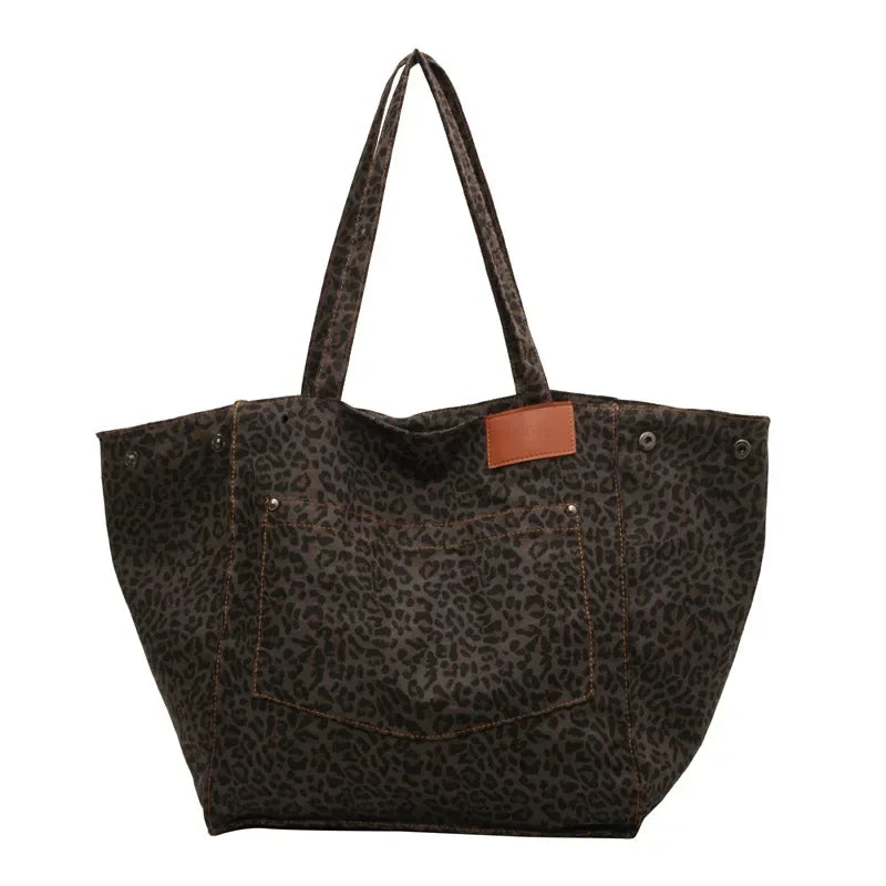 Leopard Design Large Capacity Women's Shoulder Bag