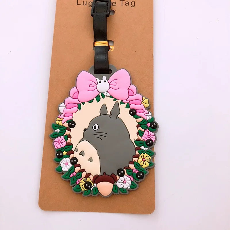 Cute Cartoon Animals Travel Accessories Luggage Tag Silica Gel Suitcase ID Addres Holder Baggage Boarding Tag Portable Label