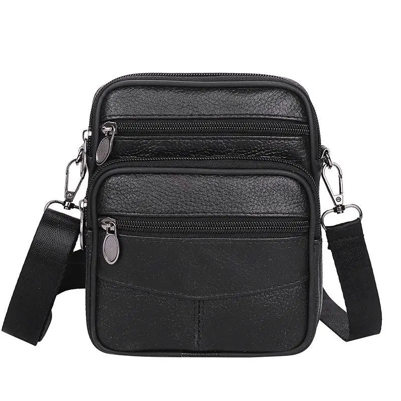 Men's Leather Crossbody Shoulder Bag - High Quality Business Messenger Tote