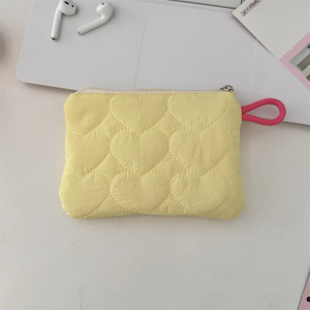 New Cute Candy Color Coin Purses Small Canvas Coin Wallet Lady Girls Earphone Coin Key Money Storage Bag Zipper Pouch