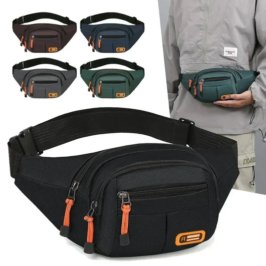 Waterproof Large Capacity Waist Bag for Men Women - Wear-resistant Fanny Pack