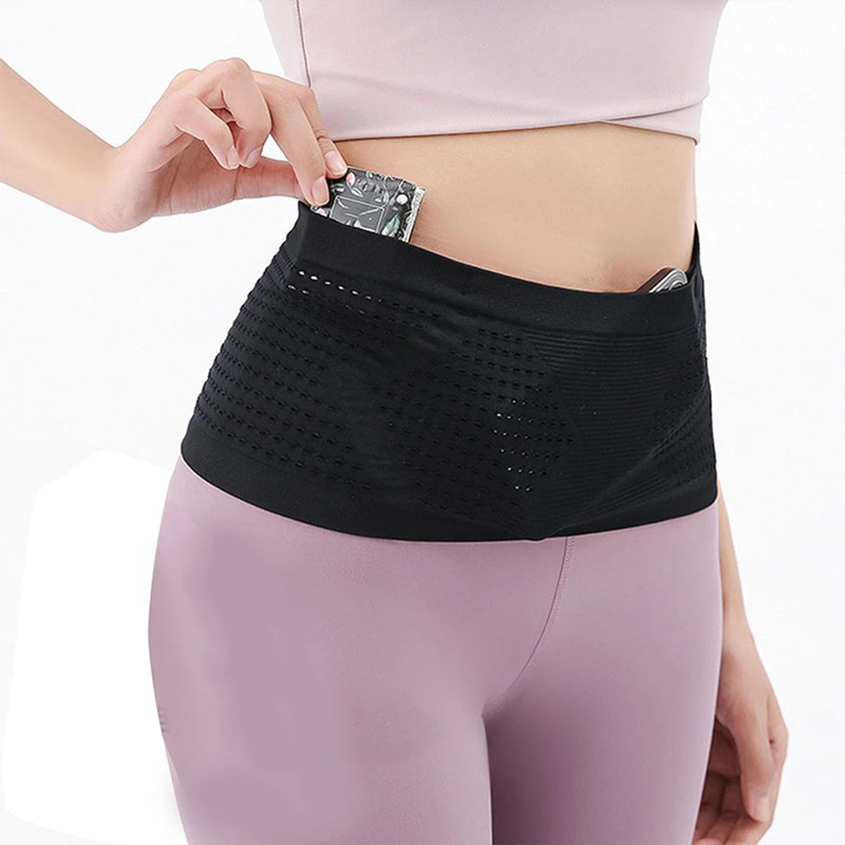 Sports waist bag, high stretch mobile phone bag, multifunctional morning jog, outdoor fitness belt bag.-zmt