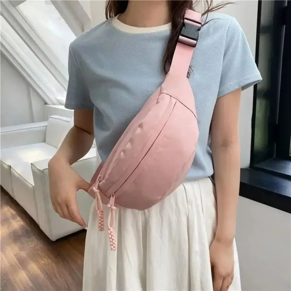 Women's Waterproof Oxford Cloth Crossbody Waist Bag