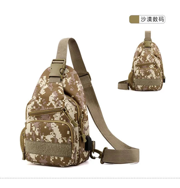 Tactical Shoulder Bag Hiking Backpack Nylon Outdoor Military Sling Bag