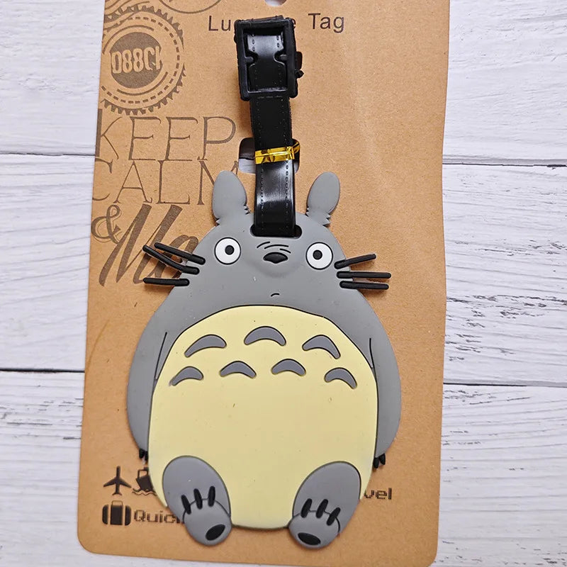 Cute Cartoon Animals Travel Accessories Luggage Tag Silica Gel Suitcase ID Addres Holder Baggage Boarding Tag Portable Label