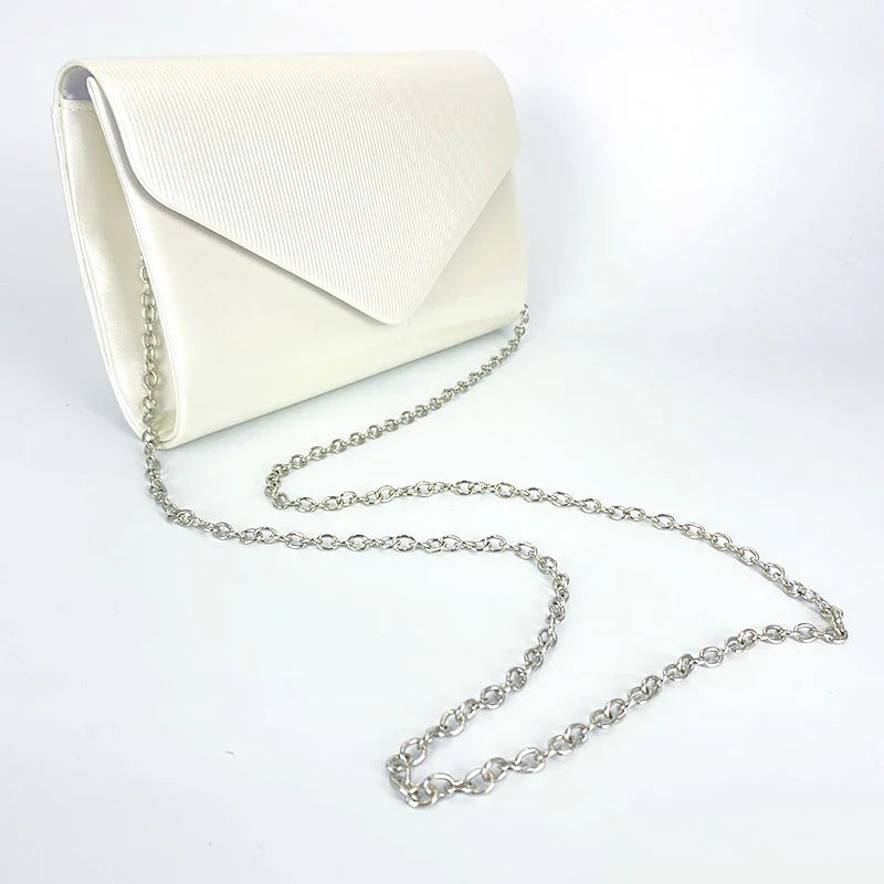 Elegant Women's Evening Clutch Bag - Luxury Envelope Handbag, Chain Crossbody for Party/Wedding