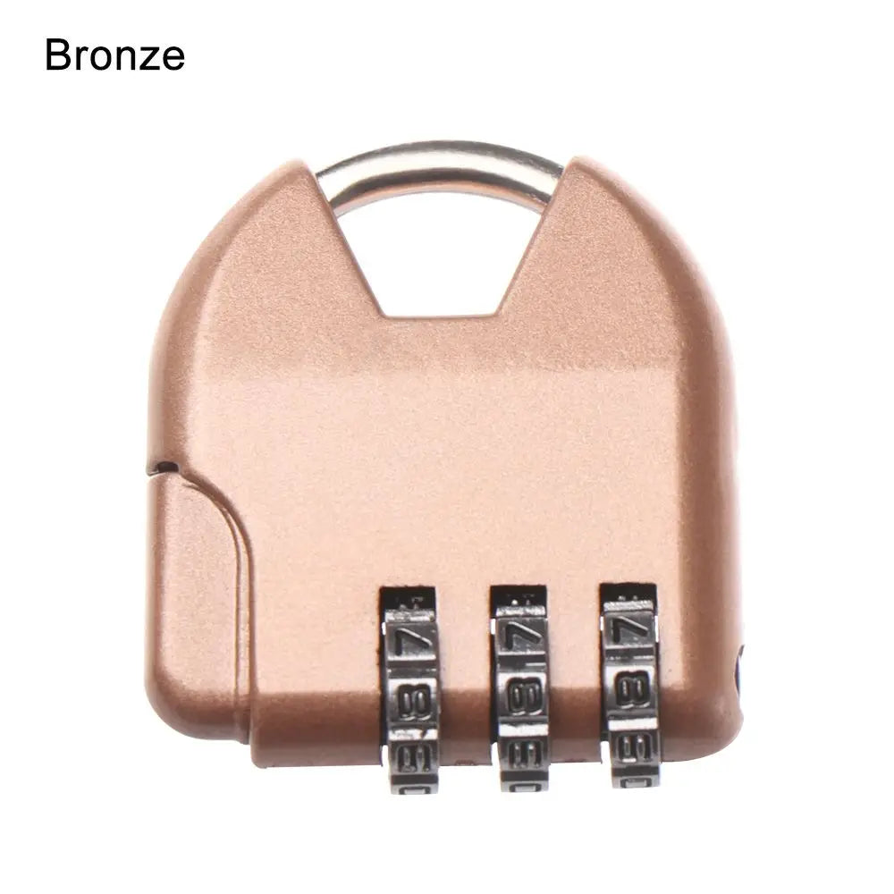 1pcs Gift Outdoor Travel Suitcase Gym Combination Code Locker Case Supply Padlock Security Tool Password Lock 3 Digit Dial