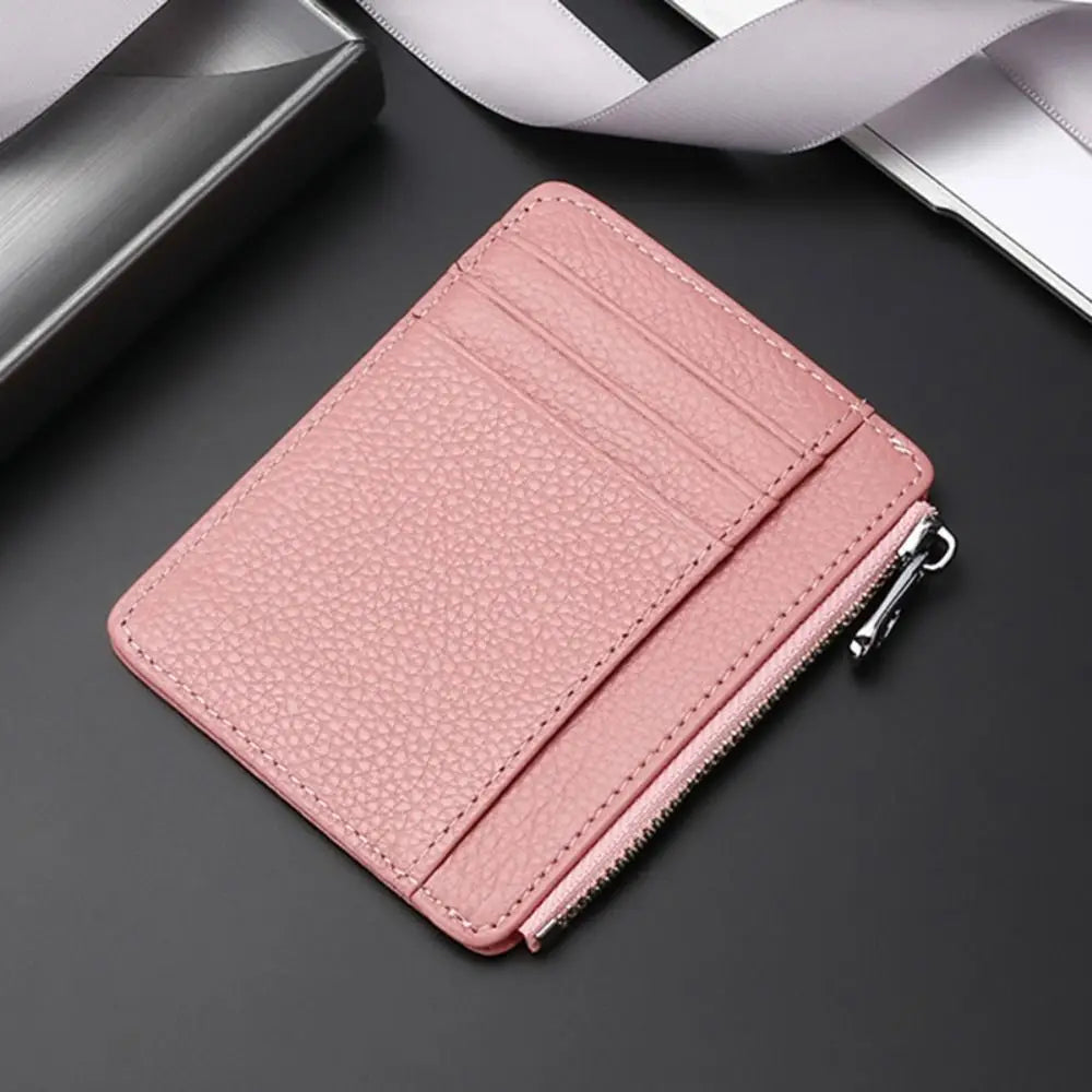 Leather Purses ID Card Holder Colorful Bank Credit Card Box Multi Slot Slim Card Case Wallet Women Men Business Card Cover