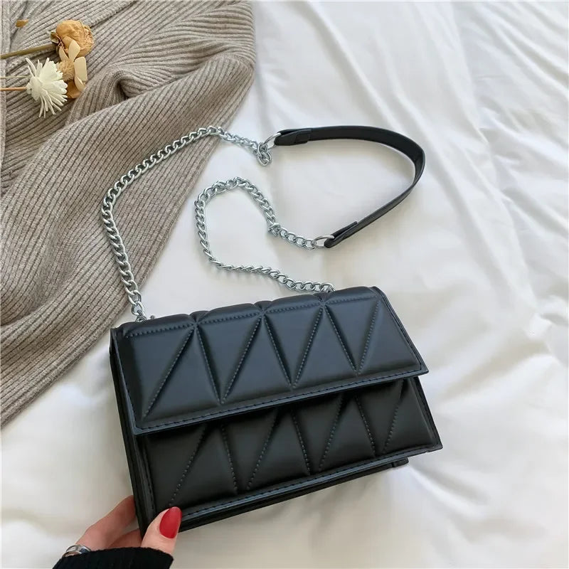 Fashion Women Shoulder Bag Ladies PU Leather Handle Handbags Chain Strap Crossbody Bags for Women Designer Bag Сумка