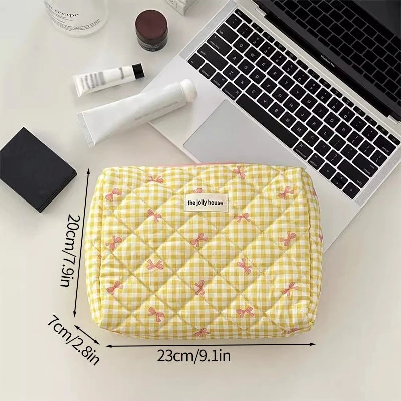 Large Capacity Makeup Bag Multifunction Wash Pouch Portable Toiletry Bag Cosmetic Zipper Pouch Handbag 파우치