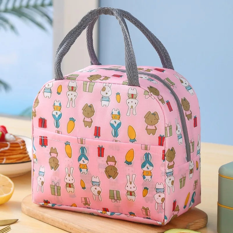 Insulated Lunch Bag Portable Thermal Bento Pouch