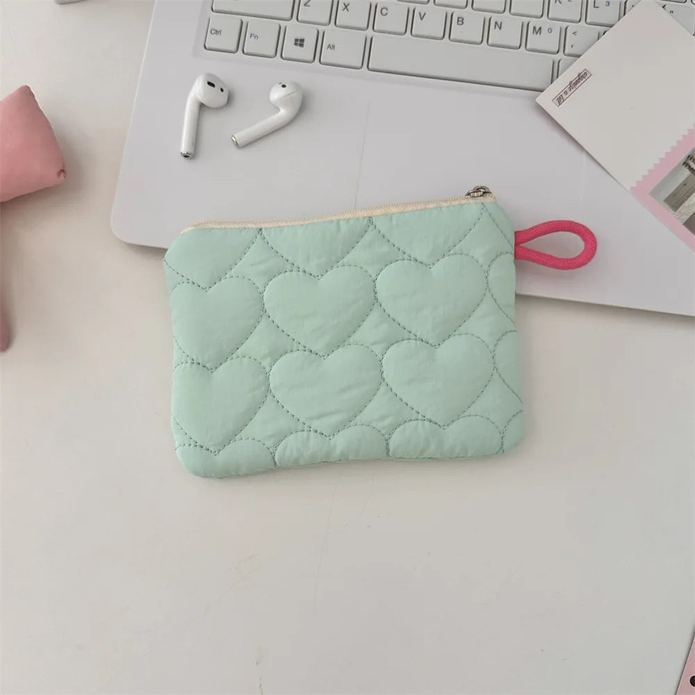 New Cute Candy Color Coin Purses Small Canvas Coin Wallet Lady Girls Earphone Coin Key Money Storage Bag Zipper Pouch