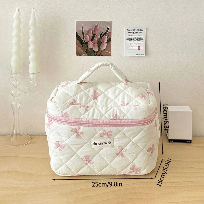 Large Capacity Makeup Bag Multifunction Wash Pouch Portable Toiletry Bag Cosmetic Zipper Pouch Handbag 파우치