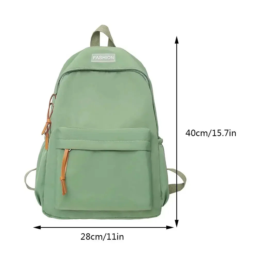 Large Capacity Women's Nylon Backpack - Travel, School, Fashion