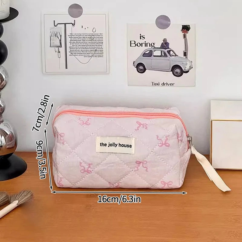 Large Capacity Makeup Bag Multifunction Wash Pouch Portable Toiletry Bag Cosmetic Zipper Pouch Handbag 파우치