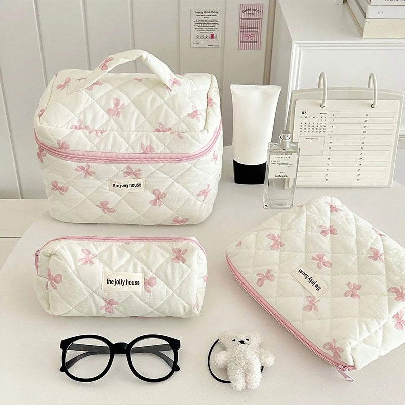 Large Capacity Makeup Bag Multifunction Wash Pouch Portable Toiletry Bag Cosmetic Zipper Pouch Handbag 파우치