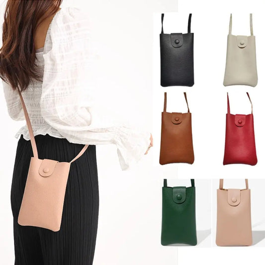 PU Leather Summer Shoulder Bag - Large Capacity Mobile Phone Mini Purse Handbag