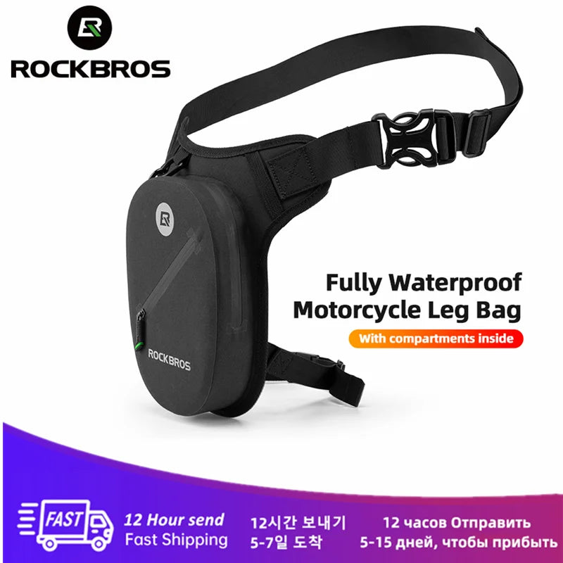 ROCKBROS Waterproof Motorcycle Leg Bag Large Capacity Cycling Hip Bag