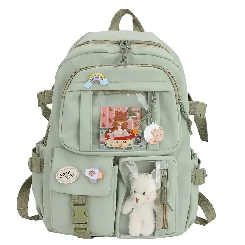 Kawaii Aesthetic Cute Backpack for Teen Girls School Bookbag