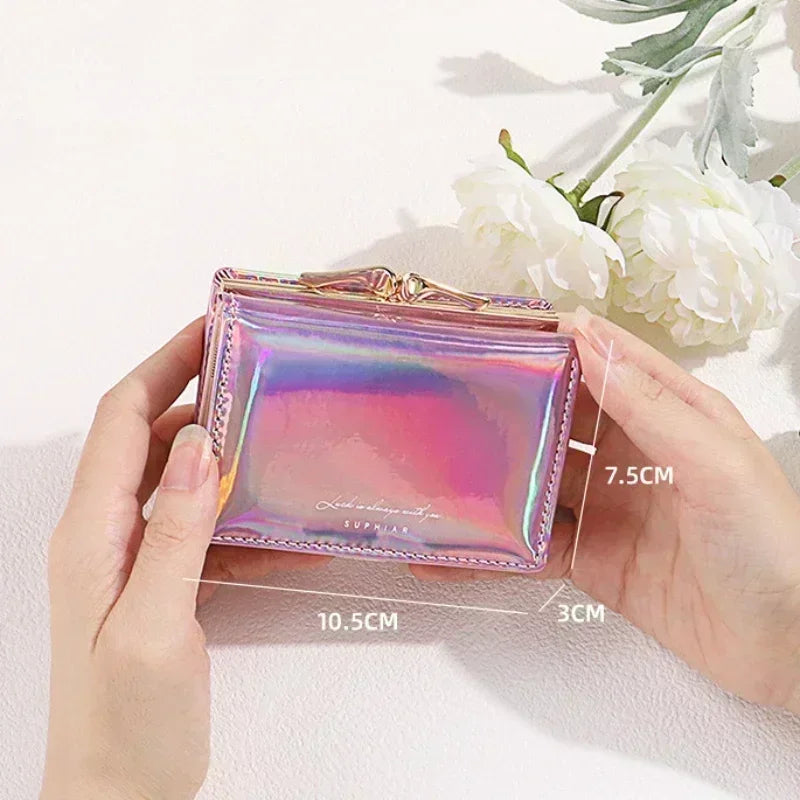 New Women Wallets Female PU Leather Purses Short Hasp Purse for Women Small Money Bag Coin Purse Card Holder Clutch Dropshipping