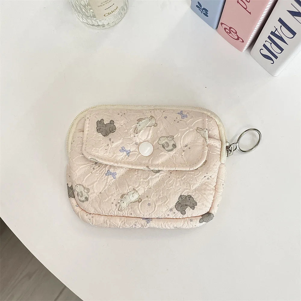 Cute Cartoon Multifunctional Coin Purse Kawaii Wallet Portable Coin Bag Key Earphone Coin Organizer Pouch Zipper Bag Kids Gift