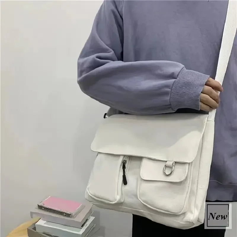 Women Crossbody Bag Small Daisy Cute Versatile Modern Minimalism Large Capacity Students Canvas Female One Shoulder Bag bolsa