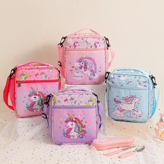 Kawaii Unicorn Insulated Lunch Bag for Kids