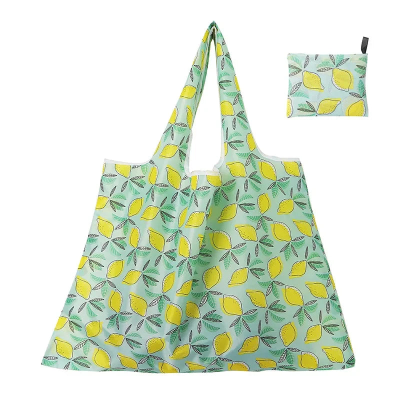 Oxford Cloth Folding Shopping Bag Large Portable Washable Shopper Storage Bag Reusable Foldable Shopping Bag Grocery Hand Bag