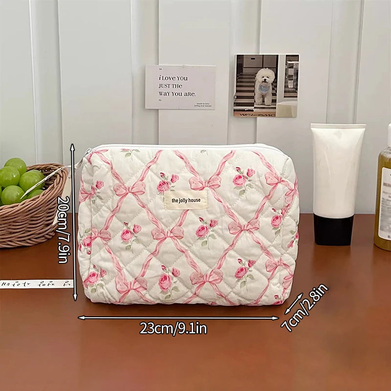 Large Capacity Makeup Bag Multifunction Wash Pouch Portable Toiletry Bag Cosmetic Zipper Pouch Handbag 파우치